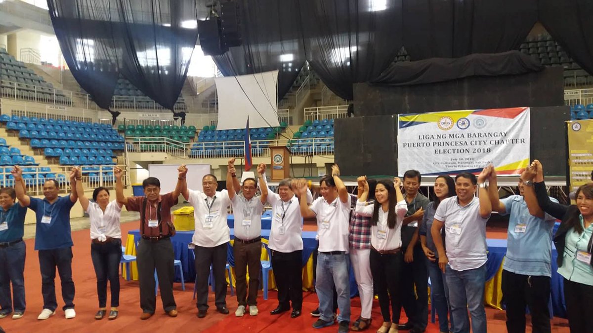 Liga ng mga Barangay-Puerto Princesa, naghalal na ng bagong pangulo, opisyales