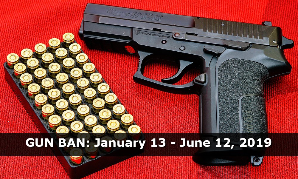 Midterm election gun ban starts January 13