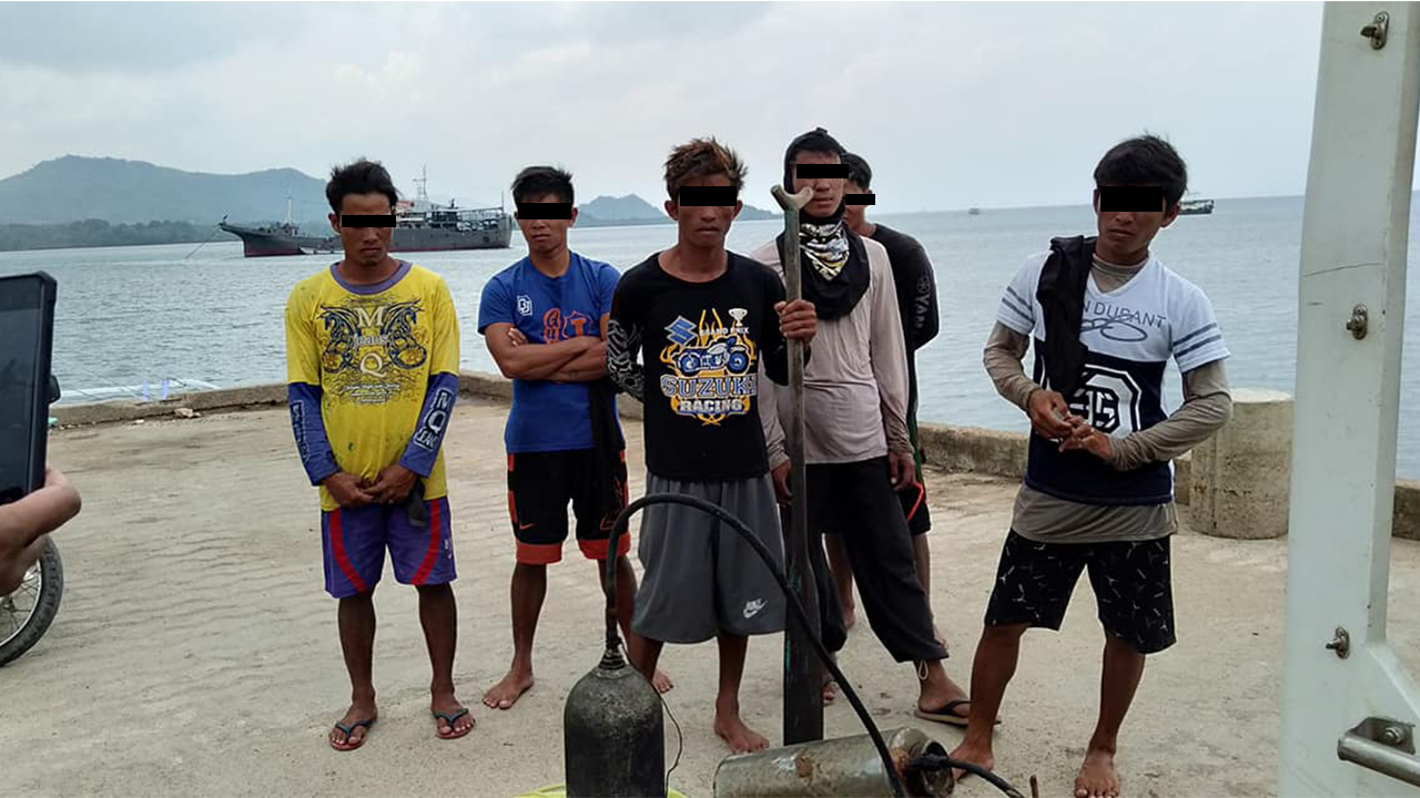 Anim na mangingisda sa Taytay, arestado sa paggamit ng compressor