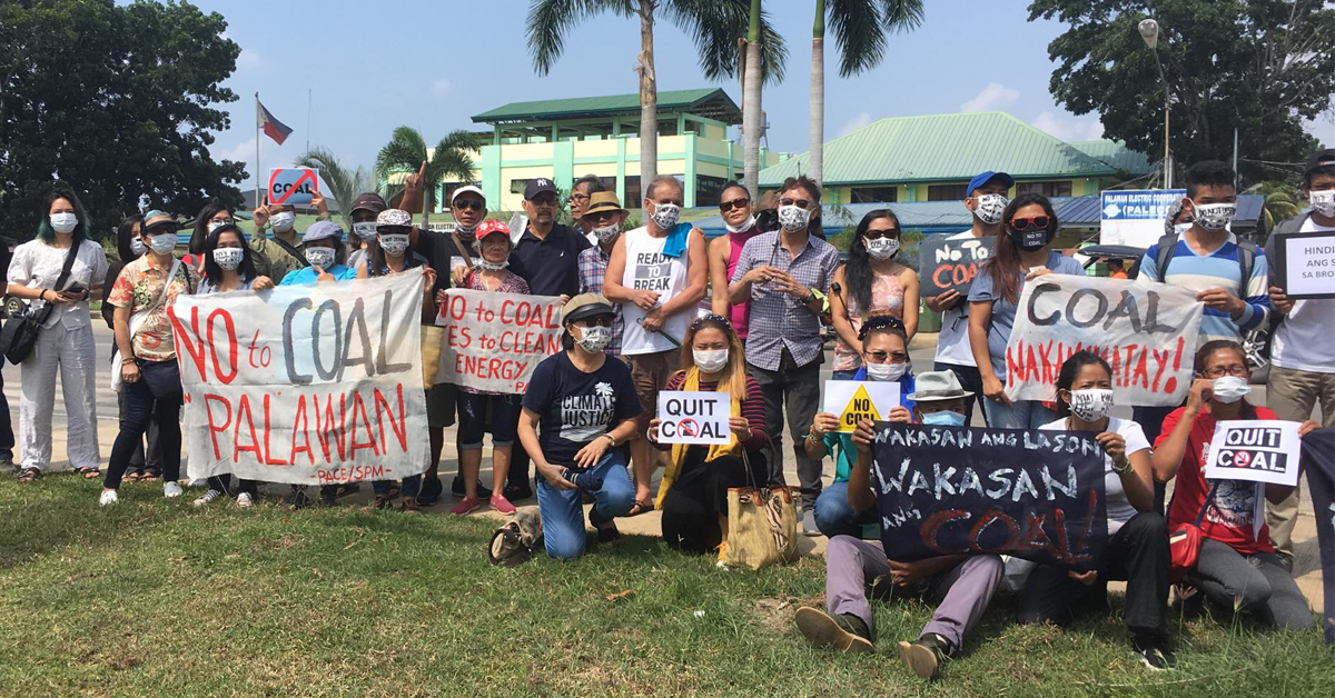 Protesta laban sa coal-fueled power plant, isinagawa