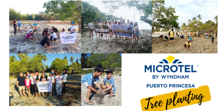 Microtel Wyndham Puerto Princesa commits to protect environment through tree planting