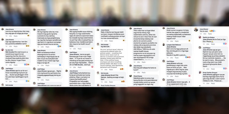 Governor Alvarez, nakipagtalo sa mga anti-coal advocates sa social media