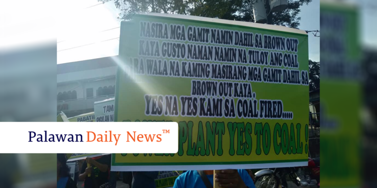 Mahigit 100 residente, nag-rally pabor sa ipatatayong coal-fired power plant