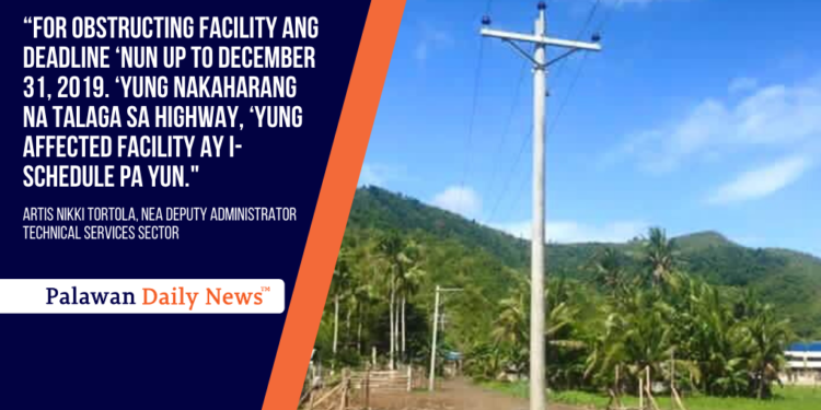 NEA: Posteng nakaharang sa mga highway, hanggang Dec. 31 na lang