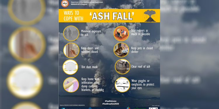 DILG-MIMAROPA releases precautionary measure for possible ashfall