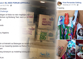 Ilang Palawenyo, nangangalap ngayon ng tulong para sa mga apektado ng pagputok ng Bulkang Taal