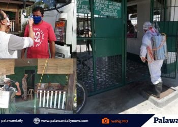 Iwahig disinfects facility