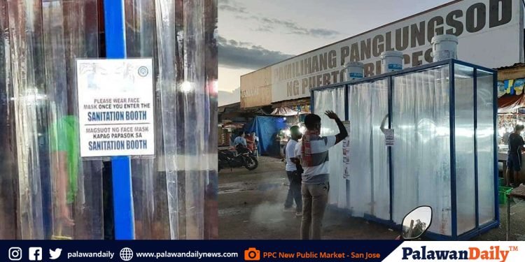 Sanitation booths now operational at the city public markets