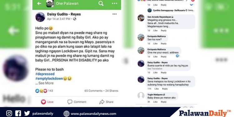 Ginang, dumulog sa mga netizen para sa mga damit ng isisilang niyang sanggol