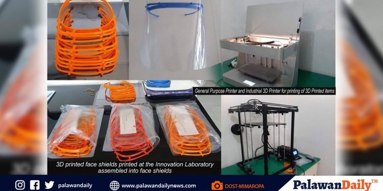 DOST-assisted inno lab in WPU produces face shields for frontliners