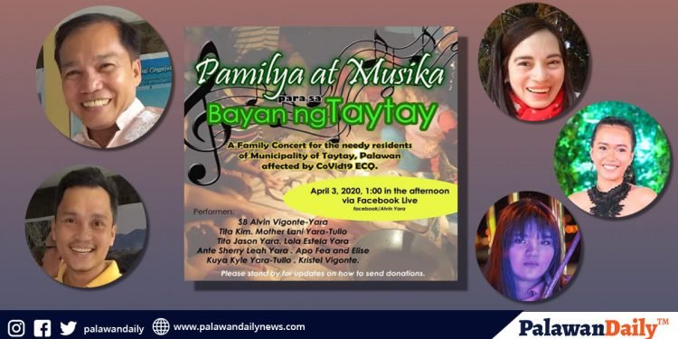 Family concert online to help Taytayanos