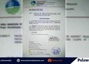 Status quo order, inilabas ng CENRO-Coron ukol sa sigalot sa watershed area ng Brgy. Guadalupe