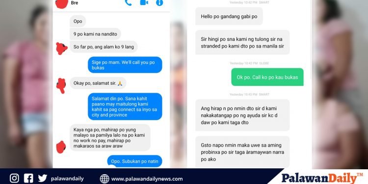 Palaweños na stranded sa Metro Manila at Davao, umapela ng tulong para makauwi