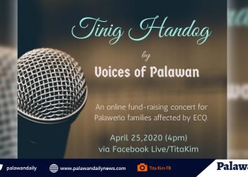 Palawan artists to hold ‘Tinig Handog’ online concert on April 25