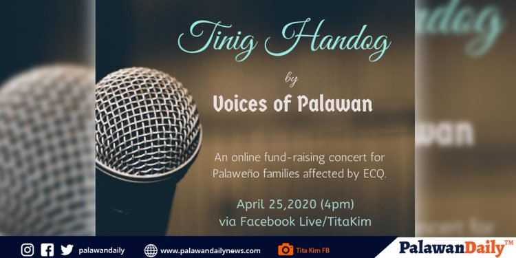 Palawan artists to hold ‘Tinig Handog’ online concert on April 25