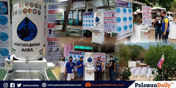 Calamianes Group of Islands installs portable handwashing facilities