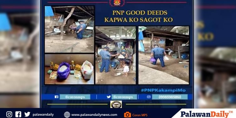 Coron Police, namahagi muli ng tulong