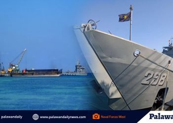 PHL Navy ship makes ‘historic’ anchorage at Kalayaan’s newly-constructed port