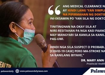 Medical certificates para sa locallly stranded individuals, maingat na binibigay