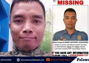 Dating residente ng Palawan, nananawagan ngayon ng tulong na mahanap ang nawawala niyang pulis na kabiyak