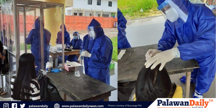 Swab test specimens ng 39 LSIs ng Busuanga, ipadadala na sa ONP