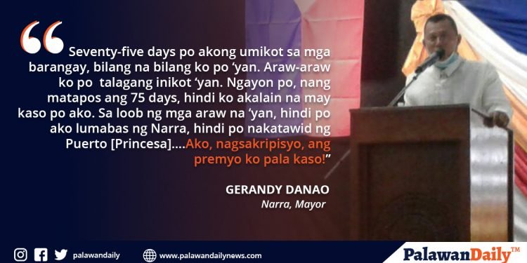 Narra Mayor Danao, di naiwasang magparinig sa mga konsehal sa kanyang ‘Ulat sa Bayan’
