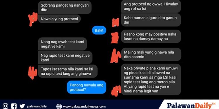Isang ROF sa Narra, nangamba sa proseso ng paghandle sa kanila ng Provincial IATF