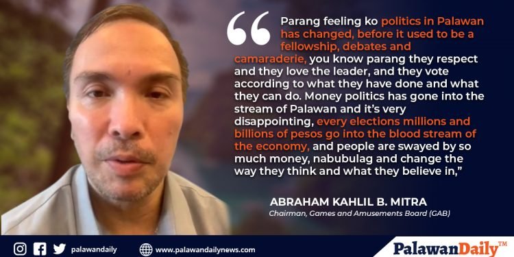 Dating Palawan Governor Baham Mitra, wala nang balak bumalik sa pulitika