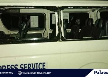 Passenger van gets stoned in Narra