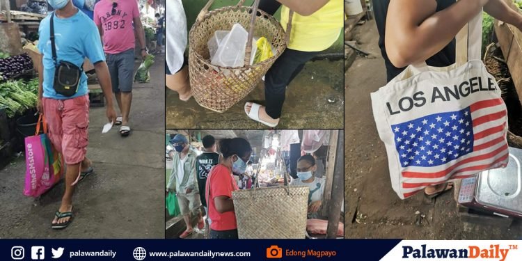 Puerto Princesans are now using eco bags, baskets in going to the public market