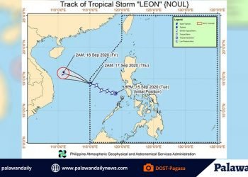 TS ‘Leon,’ nakalabas na ng Pilipinas