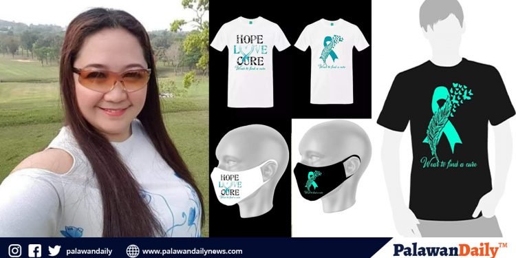 Palaweña actress sells t-shirt and masks to raise fund for her cancer treatment