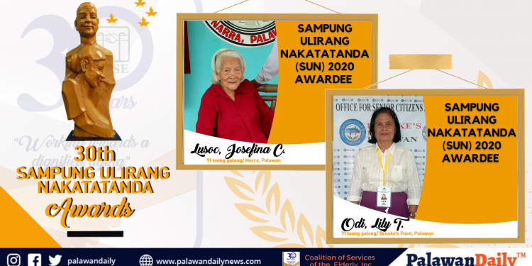 2 senior citizens mula Palawan, kabilang sa Sampung Ulirang Nakatatanda Awards 2020