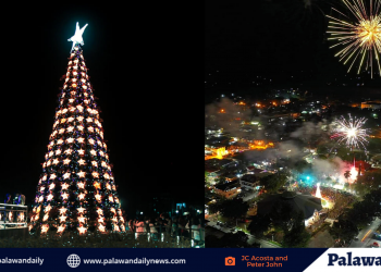 Pagpapailaw ng Christmas Tree sa Bayan ng Brooke’s Point, matagumpay