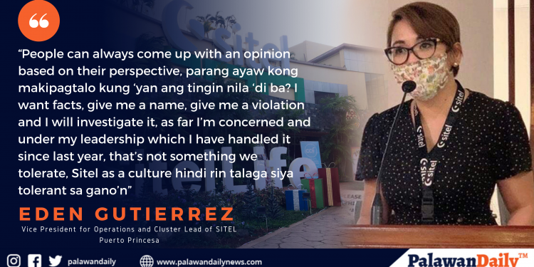 Sitel Palawan answers accusations hurled against them on social media