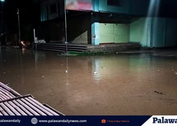 Pagtaas ng tubig dagat sa Brooke’s Point, normal na mangyari– Mayor Feliciano