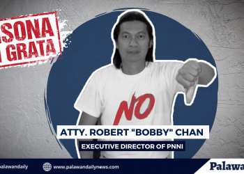 Sangguniang Panlalawigan, idineklarang persona non grata si Attorney Robert Bobby Chan ng Palawan NGO