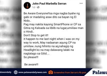 PNP, inaksyunan na umano ang napabalitang patibong ng mga masasamang-loob sa El Nido