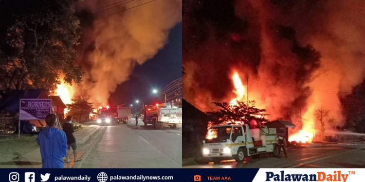 Sunog, sumiklab sa isang pabrika at vulcanizing shop sa Brgy. San Jose