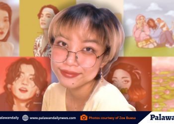 Palawena artist Zoe Buesa, get good nods for her art illustrations in Social Media