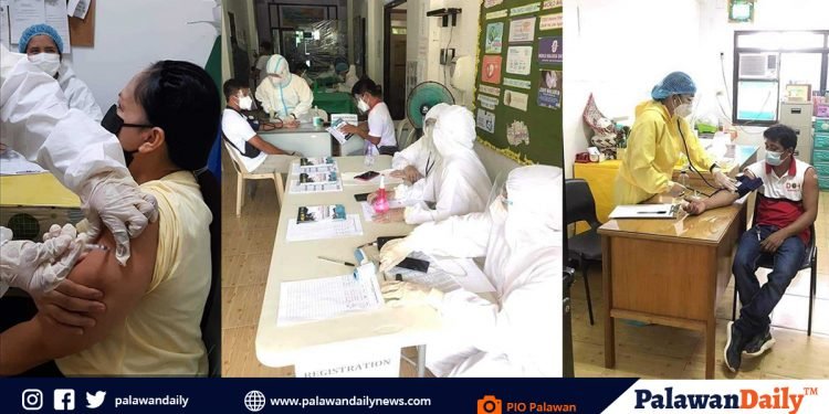 Palawan medical frontliners’ vax nearing completion