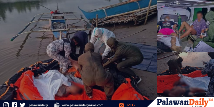 PCG rescues Chinese fishermen, 2 found dead off Rizal, Palawan