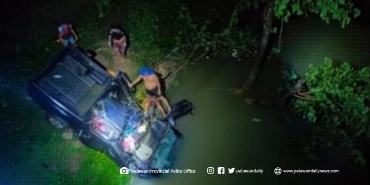 Lalaki, patay matapos mahulog sa ilog ang minamanehong sasakyan