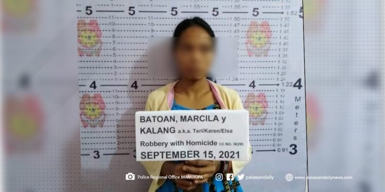 Babaeng may kasong robbery at homicide, huli sa Coron, Palawan