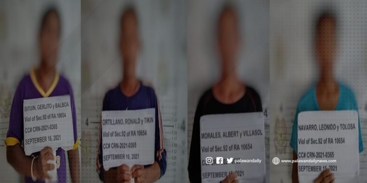 Apat na mangingisda na wanted sa batas, arestado ng mga awtoridad