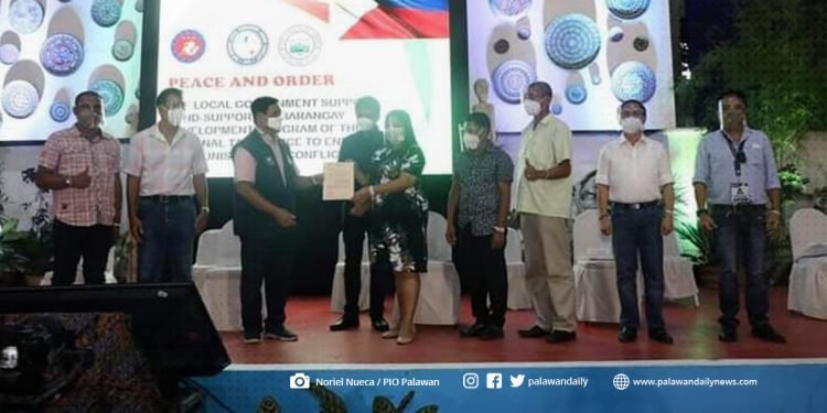 Ntf Elcac Gives P160 Million To Eight Barangays In Palawan