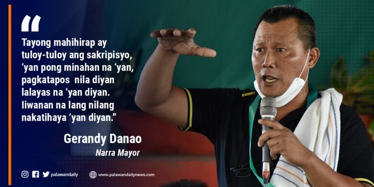 Danao vows to end mining in Narra