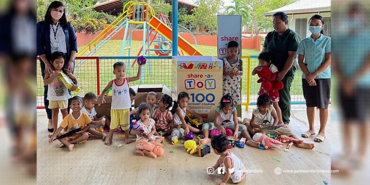 The SM Store Puerto Princesa turns over 587 donated toys