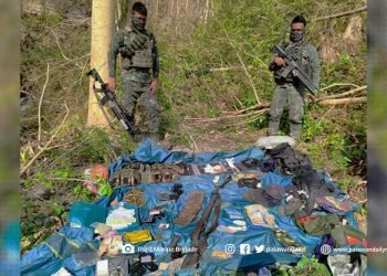 Kagamitan ng makakaliwang grupo narekober ng AFP sa bayan ng Roxas Palawan