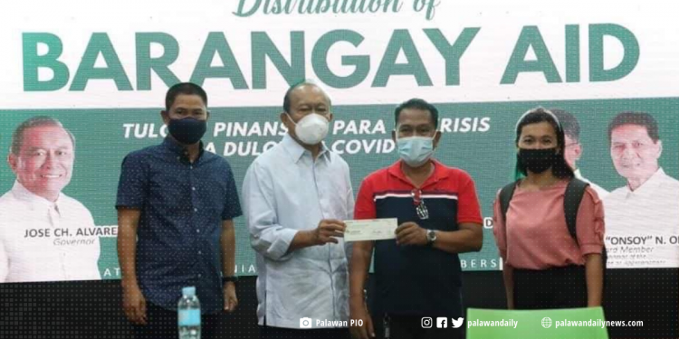158 barangays from 12 towns in Palawan receive P300K COVID cash aid each